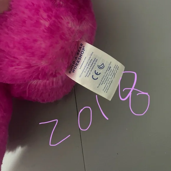 Build-A-Bear Workshop Candy Pop Pink Bear Plush Toy 2018 - Picture 11 of 11